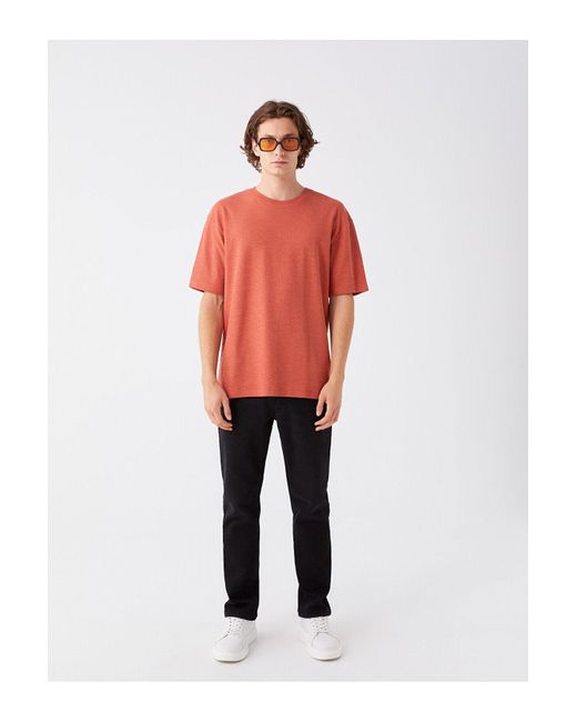 LC Waikiki Kurzärmliges Rundhals-T-Shirt Für Herren in Red für Herren