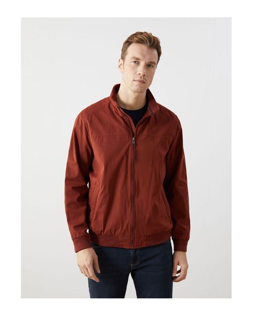 LC Waikiki Lcwaikiki Klassischer Standard-Mantel Mit Richterkragen Für Herren in Red für Herren