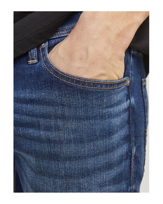 Jack & Jones Dar Kesim Kot Pantolon Jjiwhglenn Jjoriginal Ge 682 50Sps Dar Kesim Kot Pantolon Für Herren in Blue für Herren