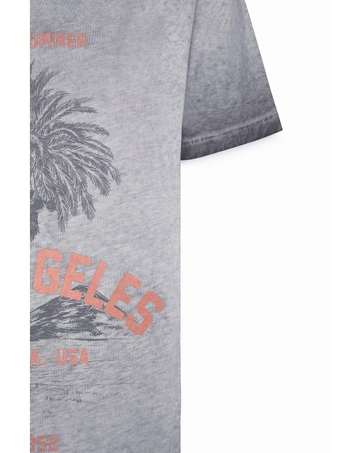 AC&Co / Altınyıldız Classics Anthrazitfarbenes Standard-Fit-T-Shirt Mit Normaler Passform Und Ausgestelltem Rundhalsausschnitt Aus 100 Baumwolle Für Herren in Gray für Herren