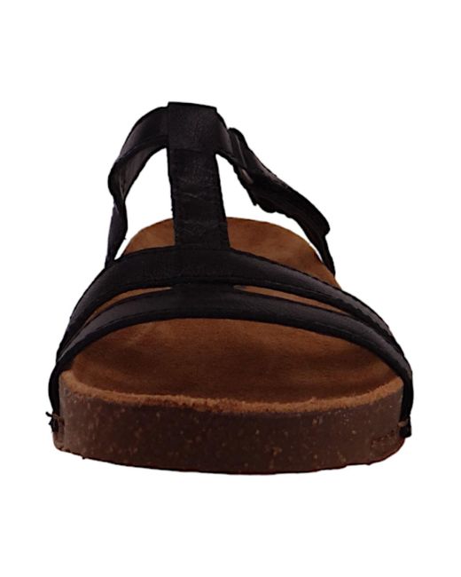Art Brown Komfort sandalen i breathe metalized 0946s black kunstleder