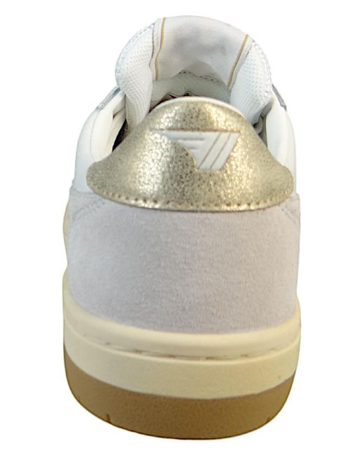 Gola White Low Sneaker Hawk Clb336 Low Top Clb336 Yw/ Leder Für Damen