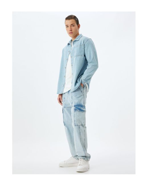 Koton Leichte-Jacke Für Erwachsene – Für Herren in Blue für Herren