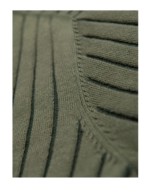 Ombre Poloshirt Slim Fit Aus Viskose Mit Vertikalen Streifen Oliv V4 Xxl Für Herren in Green für Herren