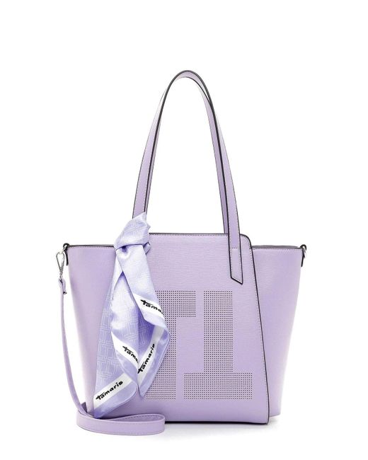 Tamaris Purple Handtasche unifarben
