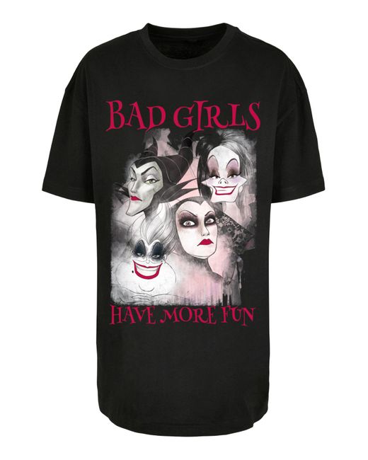 F4NT4STIC Disney bad girls haben mehr spaß mit dem übergroßen boyfriend-t- shirt in Schwarz | Lyst DE