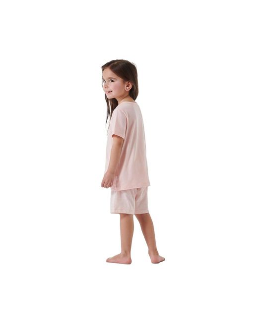 Schiesser Pink Mädchen schlafanzug-set kurz, baumwolle, motiv