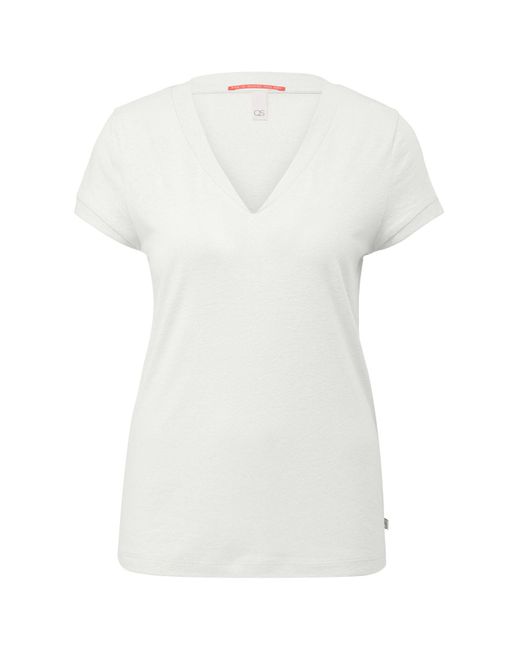 Qs By S.oliver White T-shirt regular fit