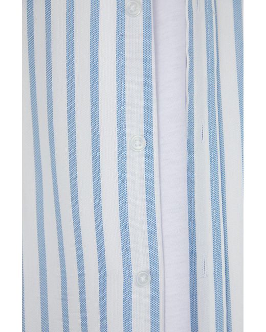 Trendyol Blau Gestreifte Oxford-Goruntu Für Herren in Blue für Herren