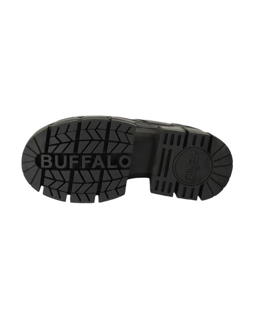 Buffalo Black Gospher lace up cs vegan nappa