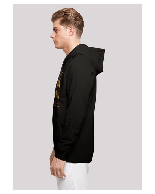 F4NT4STIC The Lion King Hakuna Matata And Disney Neck Print With Basic Hoody Für Herren in Black für Herren