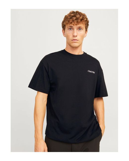 Jack & Jones T-Shirt Mit Weiter Passform Und Grafikdruck Auf Der Rückseite Für Herren in Black für Herren