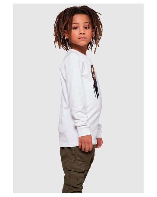 Merchcode Kids ozzy osbourne flat cross shades langarmshirt in White für Herren