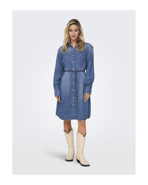 ONLY Blue Jeanskleid Onlgillo Kurzes Kleid Für Damen