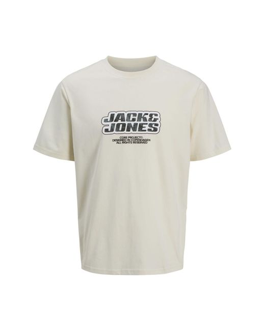 Jack & Jones T-Shirt Plus Size T-Shirt Für Herren in White für Herren