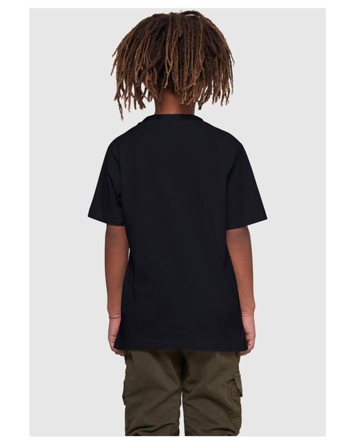 Merchcode Kids naughty by nature basic-t-shirt mit logo-print in Black für Herren