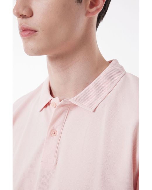 Lee Jeans Hellrosa Polokragen 100 Baumwolle Regularfit T-Shirt Für Herren in Multicolor für Herren