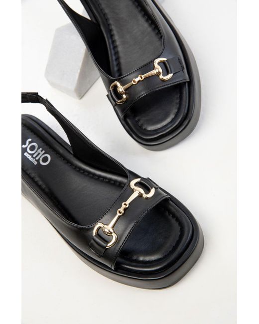 Soho Black Schwarze Sandalen Für Damen