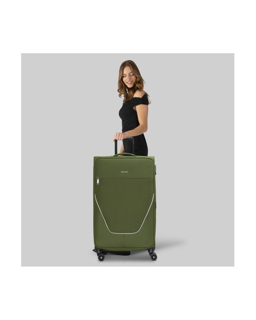 Stratica Taska 4-Rollen Trolley L 76 Cm Mit Dehnfalte Für Herren in Green für Herren