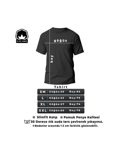 uyguntarz Blue „To Be Yourself“ Bedrucktes Design-T-Shirt