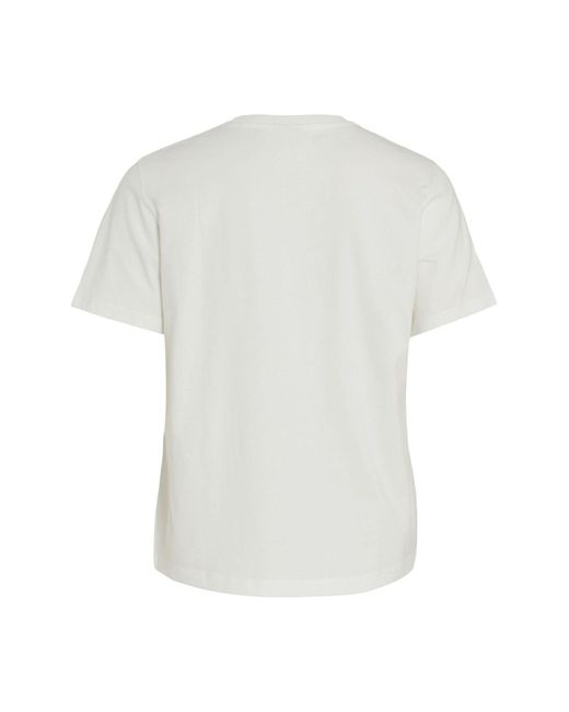 Vila White T-shirt baumwolle
