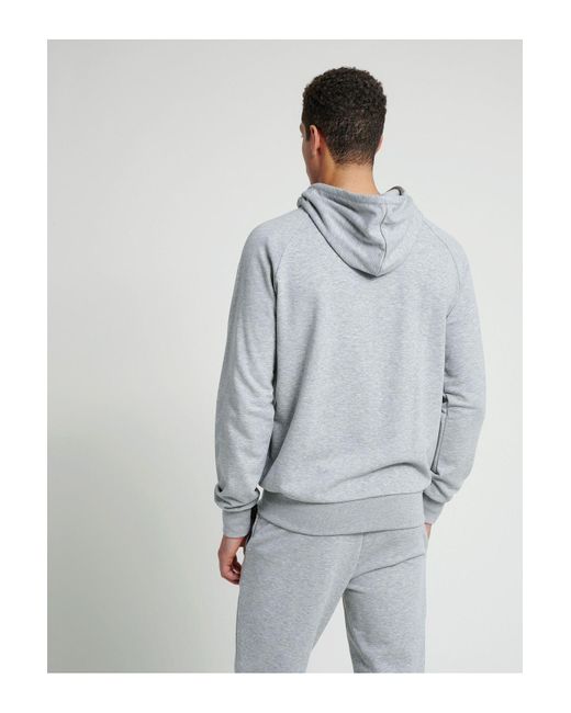 Hummel Hmlisam zip hoodie in Gray für Herren