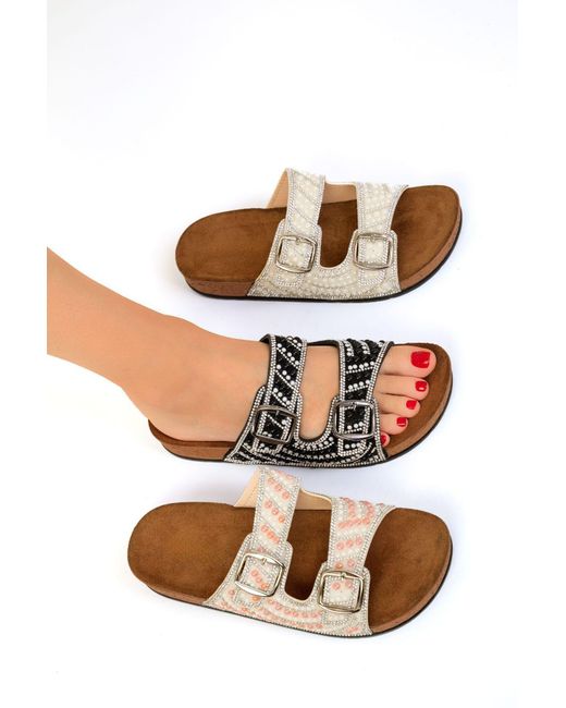 Soho Black Schwarze Slipper Bequemes Und Stilvolles Design Für Damen
