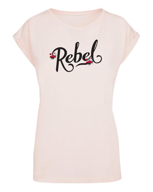 Merchcode Ladies frida kahlo – rebel one extended shoulder tee in Pink |  Lyst DE