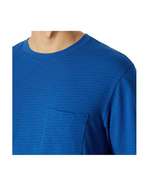 Schiesser Schlafanzug-set – kurz, rundhals-ausschnitt, baumwolle in Blue für Herren