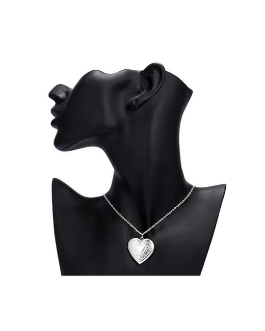 Köstebek Black Individuelle Foto-Halskette Mit Herzförmiger Kappe Zum Valentinstag