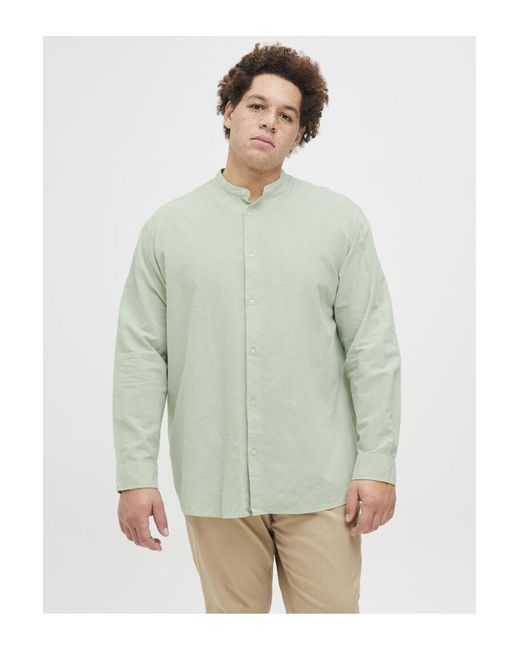 Jack & Jones Hemd Plus Size Regular Fit Hemd Für Herren in Green für Herren