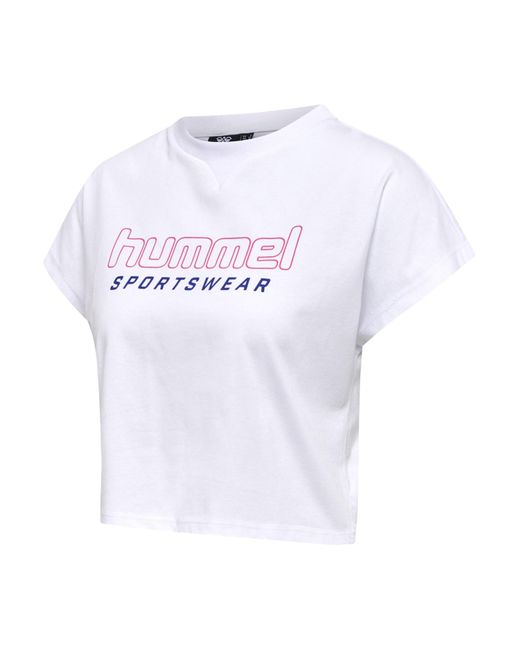 Hummel White Hmllgc june kurzes t-shirt