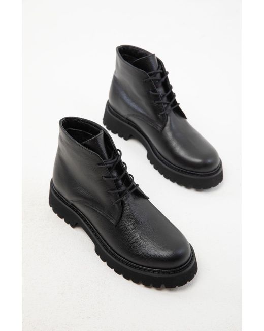 Soho Black Schwarze Stiefel Aus Echtem Leder – Für Damen