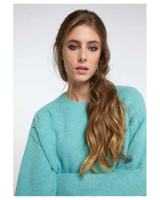 IZIA Blue Legerer Strickpullover Für Damen