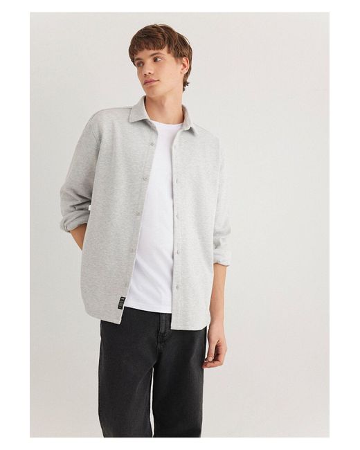 Mavi Graues Strickhemd Mit Normaler Passform Normaler Passform -80196 Für Herren in White für Herren