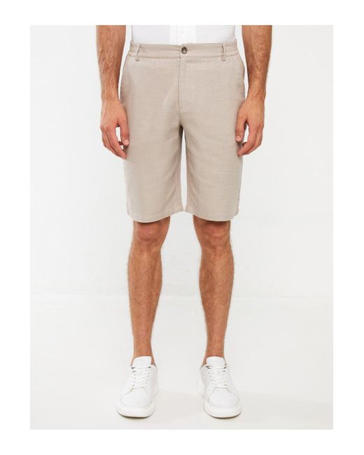 LC Waikiki Dobby-Shorts in Natural für Herren