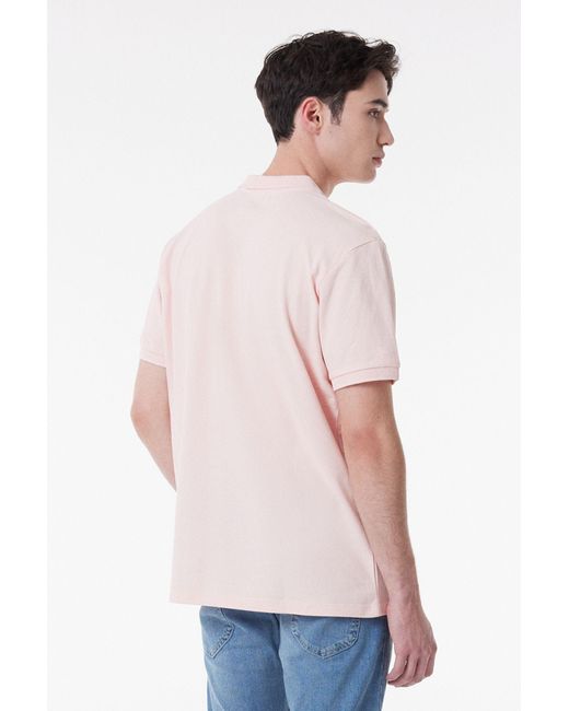 Lee Jeans Hellrosa Polokragen 100 Baumwolle Regularfit T-Shirt Für Herren in Multicolor für Herren
