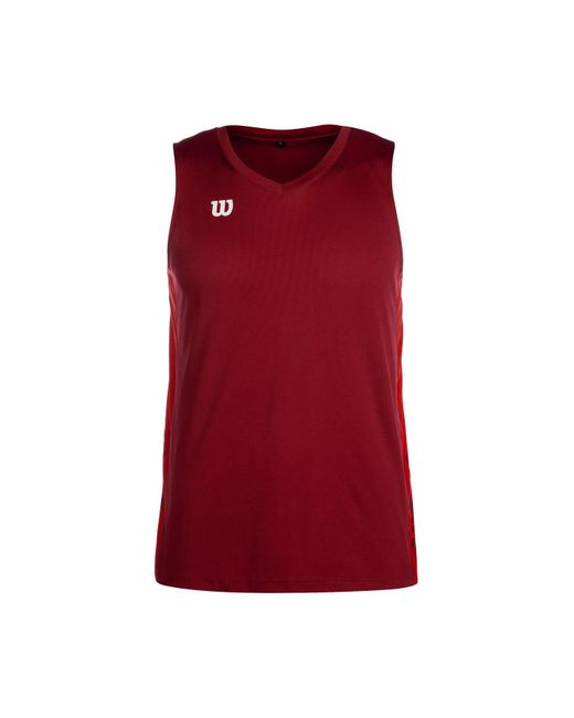 Wilson T-shirt regular fit in Red für Herren