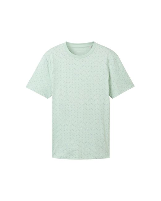 Tom Tailor T-shirt mit allover-print in Green für Herren