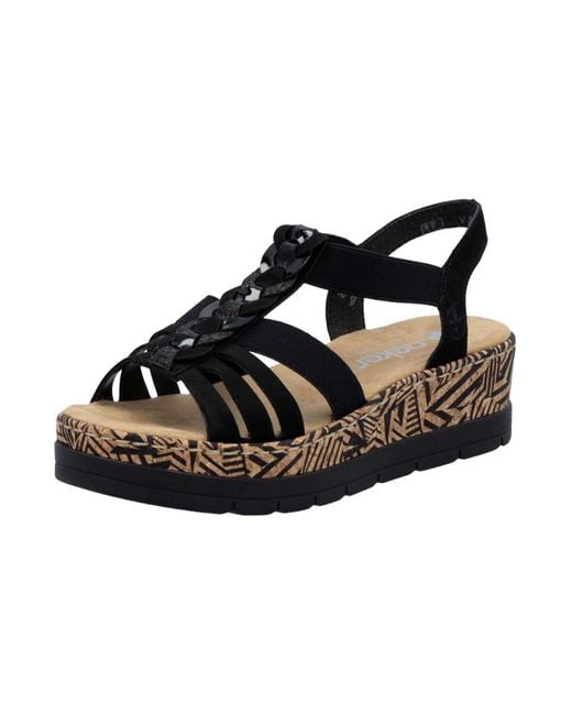 Rieker Black Sandalen Für Damen