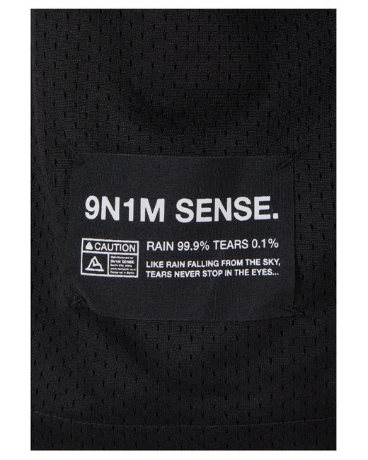 9N1M SENSE Sense mesh shirt in Black für Herren