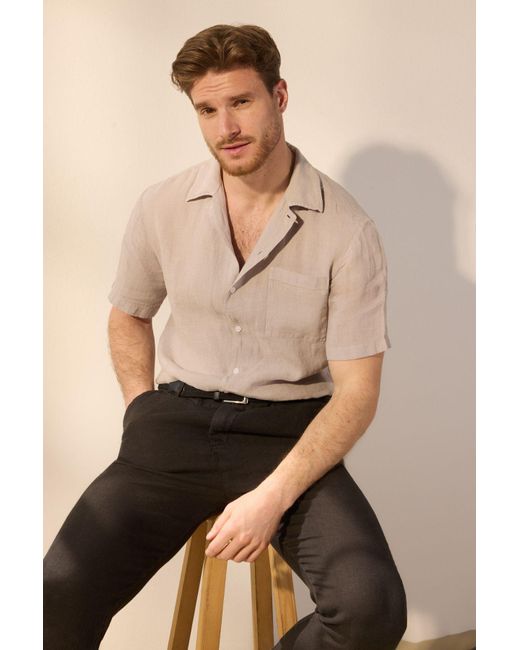 Trendyol Limited Edition Stone Linen Reguler Fit Hemd Für Herren in Gray für Herren