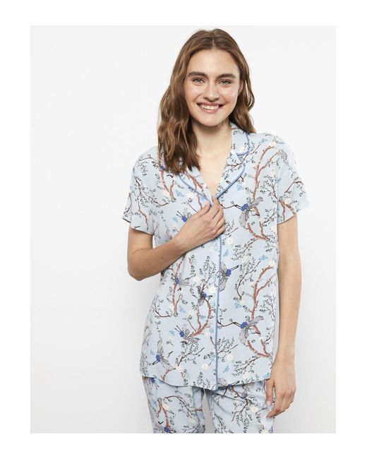 LC Waikiki Blue Pyjama set print