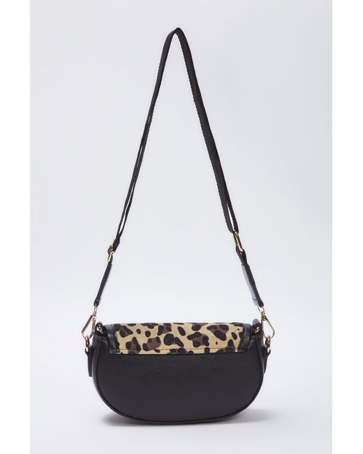 Trendyol Metallic Braune Schulter- Und Umhängetasche Mit Leopardenmuster Und Verstellbarem Riemen Für Damen