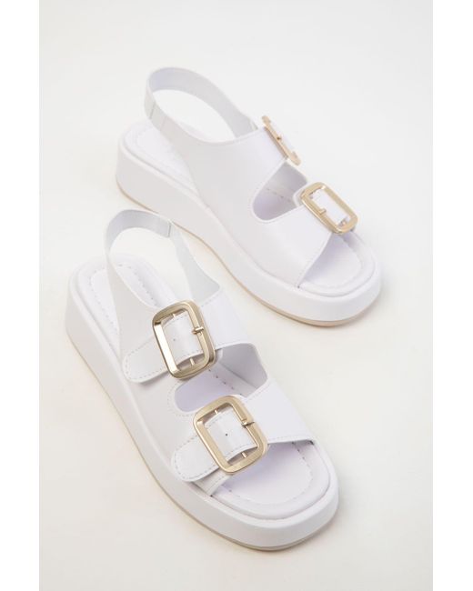 Soho White Modell Weiße Sandalen Für Damen