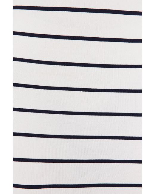 Trendyol White Maxi-strickkleid aus gestreiftem garn / kleid aus spezialgarn