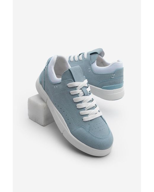 Marjin Blue Sneaker Schnürschuhe Tefze Wildleder Für Damen