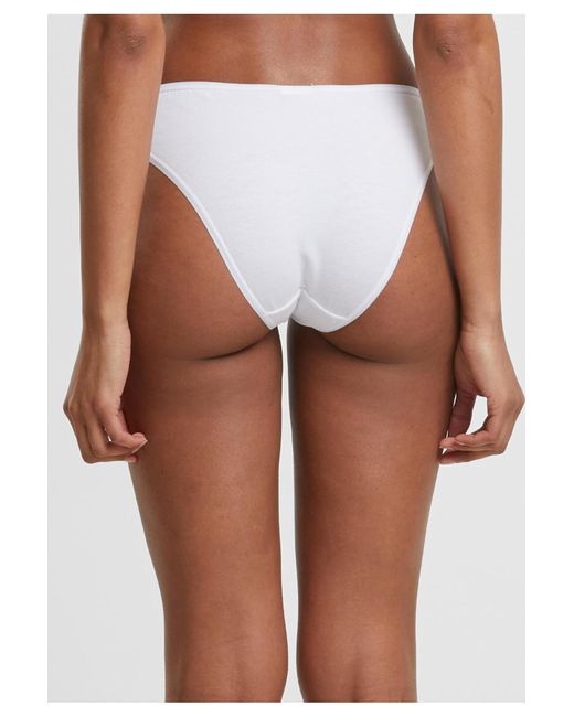 Urban Classics White Ladies Basic Cotton Slip 5-Pack Für Damen