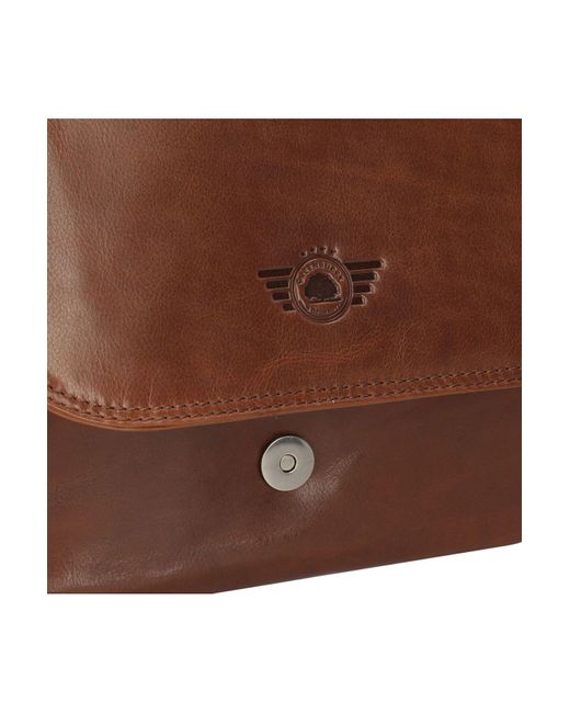 Greenburry Brown Vintage Umhängetasche Leder 26 Cm Für Damen
