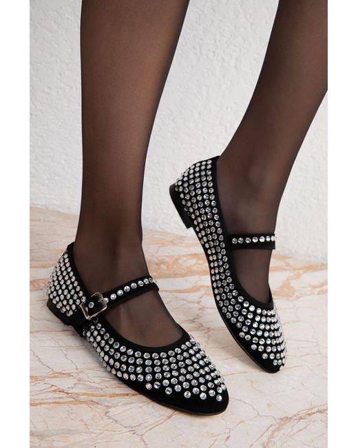 Soho Black Modell Schwarze Ballerinas Für Damen